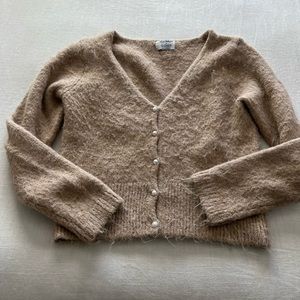 Trendy Old Navy Sweater with Faux Pearl Button